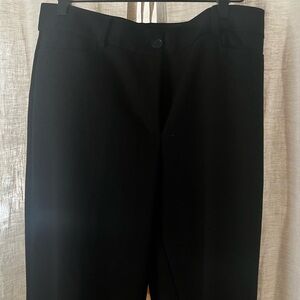 LOFT Black High Waist Curvy Trousers